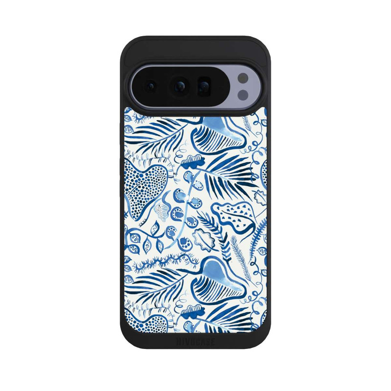 Pixel 10 Pro XL NIVOpure Tropical Forest Leaves Blue