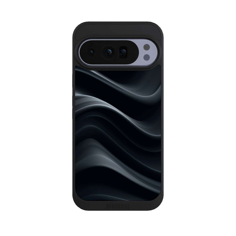 Pixel 10 Pro XL NIVOpure Black Waves Texture