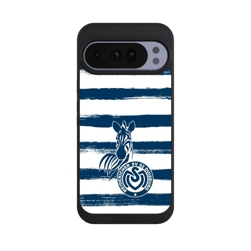 Pixel 10 Pro XL NIVOpure MSV Duisburg Blau Weiß Gestreift