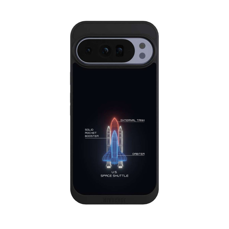 Pixel 10 Pro XL NIVOpure Space Shuttle Drahtmodell