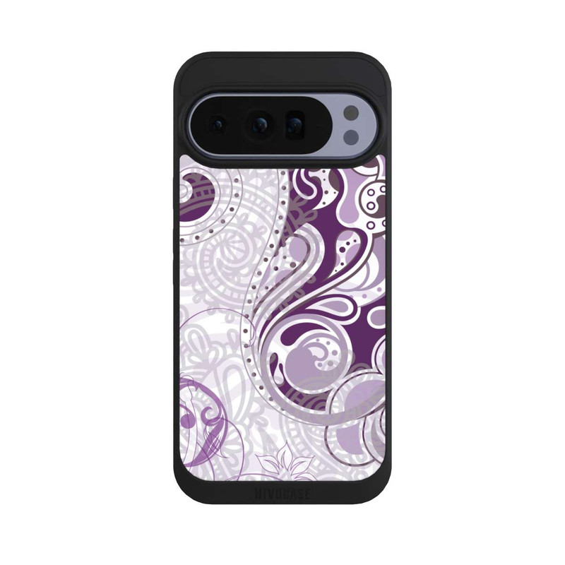 Pixel 10 Pro XL NIVOpure Motif d'automne violet et blanc