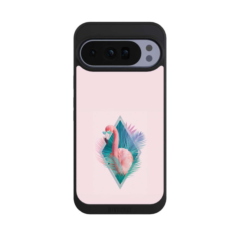 Pixel 10 Pro XL NIVOpure Feuilles tropicales Flamant
