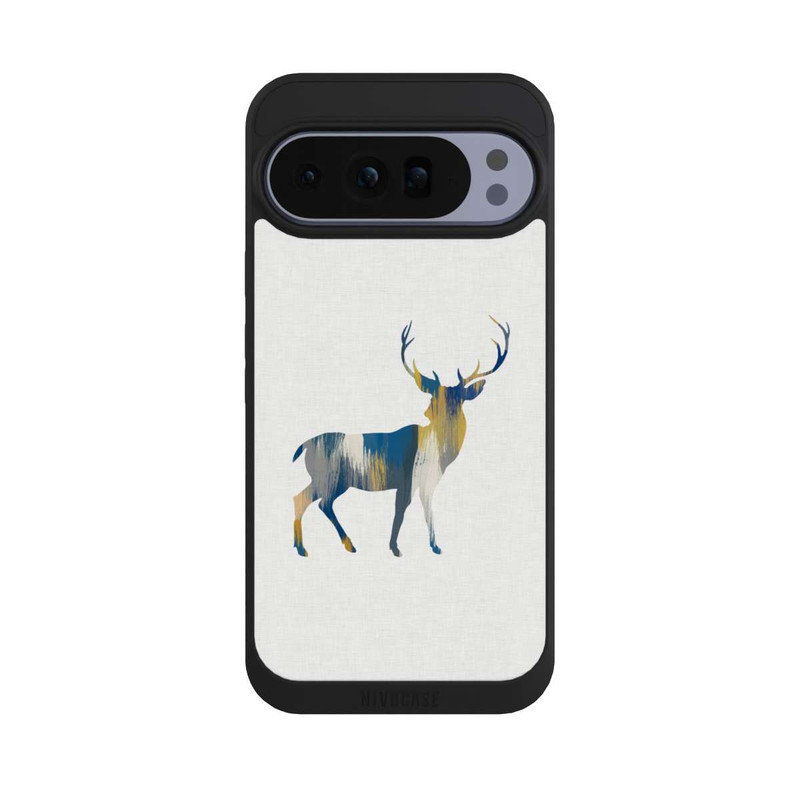 Pixel 10 Pro XL NIVOpure Blauer und gelber Hirsch