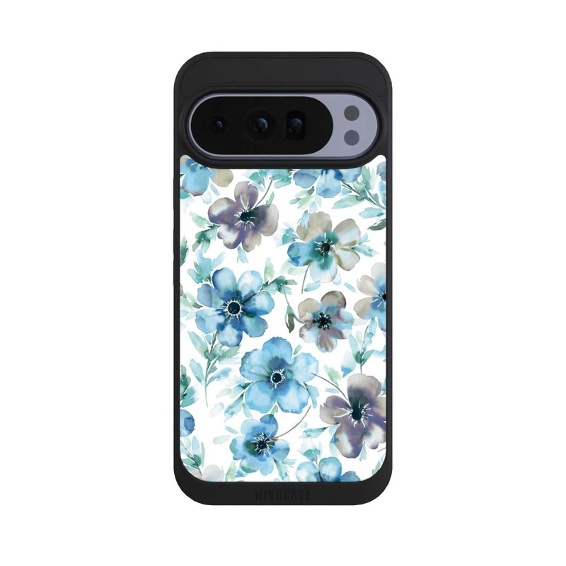 Pixel 10 Pro XL NIVOpure Blaues Blumenmuster Trendy