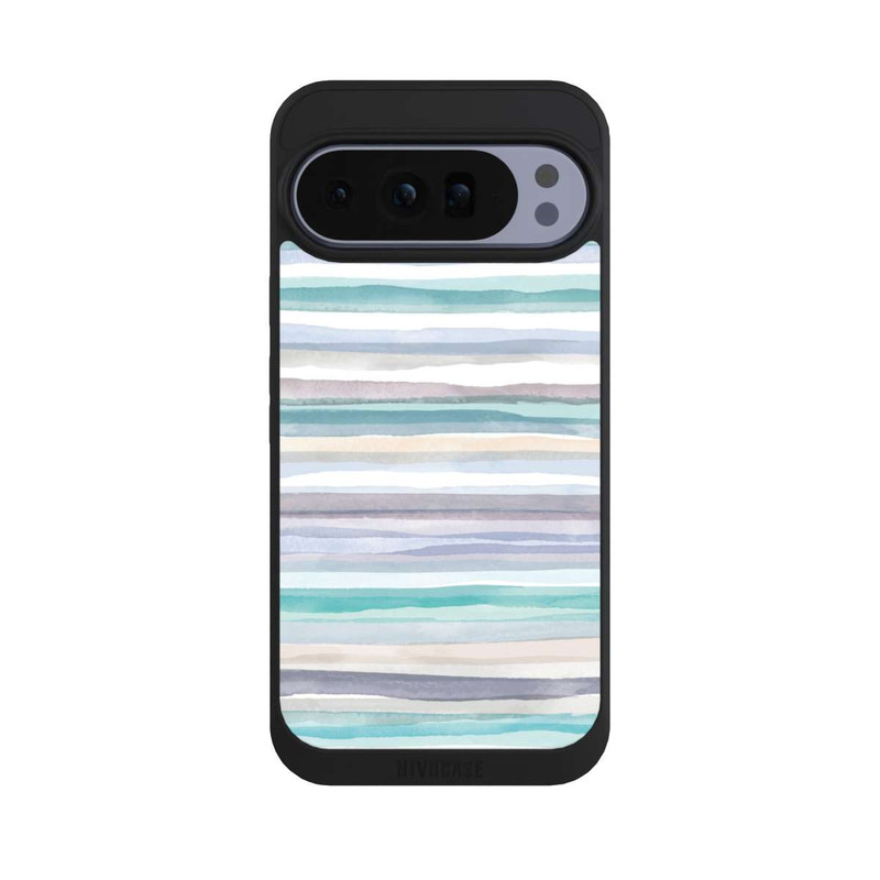 Pixel 10 Pro XL NIVOpure Pastellfarbene Streifen Blau