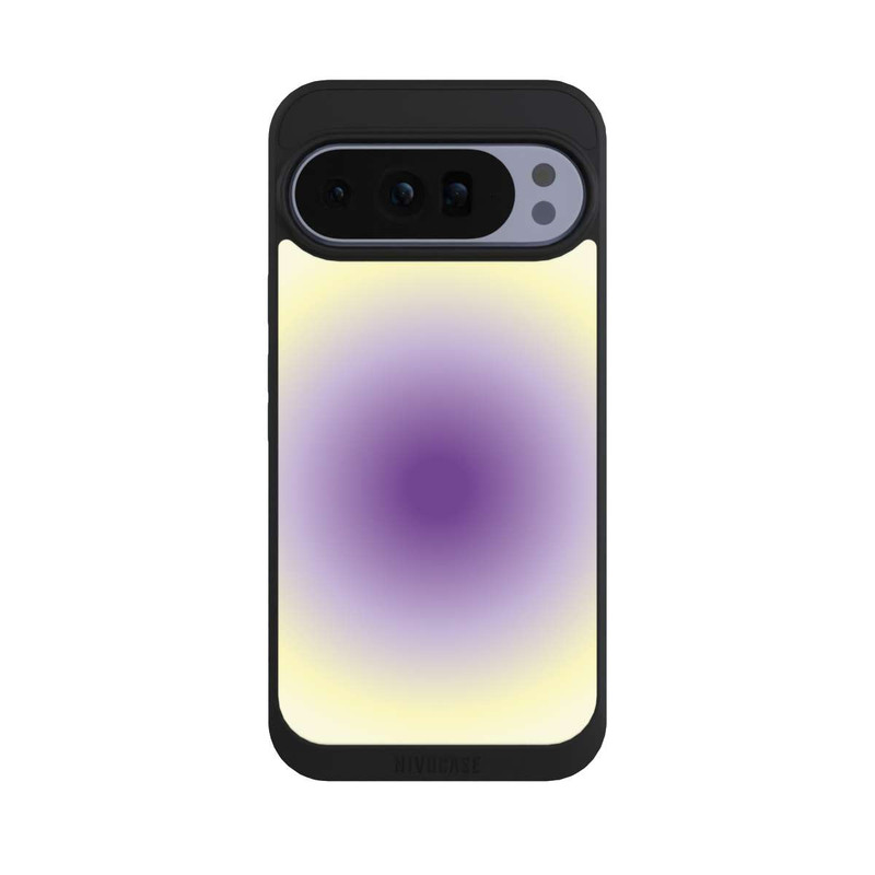Pixel 10 Pro XL NIVOpure Aura Violet Jaune Cercle