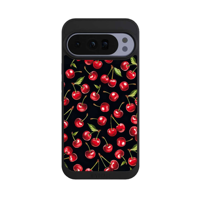 Pixel 10 Pro XL NIVOpure Motif de baies noir avec IA