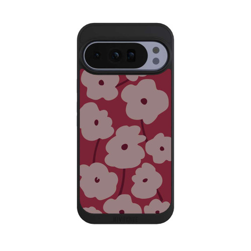 Google Pixel 10 Pro XL NIVOpure Minimalistische Blumen Bordeaux