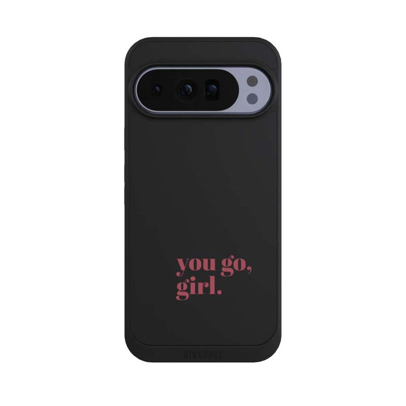 Pixel 10 Pro XL NIVOpure You Go Girl Rosa Transparent
