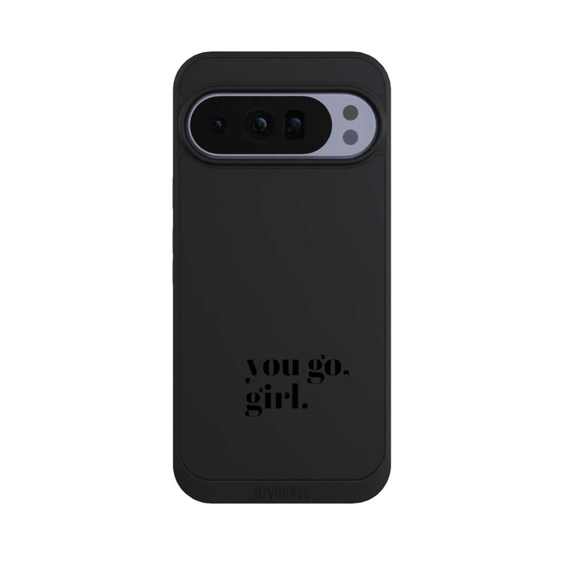 Pixel 10 Pro XL NIVOpure You Go Girl Schwarz Transparent