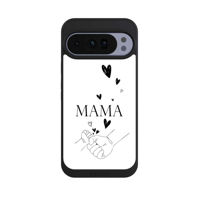 Pixel 10 Pro XL NIVOpure Muttertag Line Art Hände Schwarz Weiß
