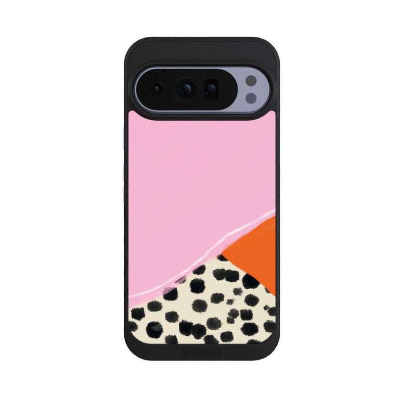Pixel 10 Pro XL NIVOpure Pink and Orange Modern Art with Dots