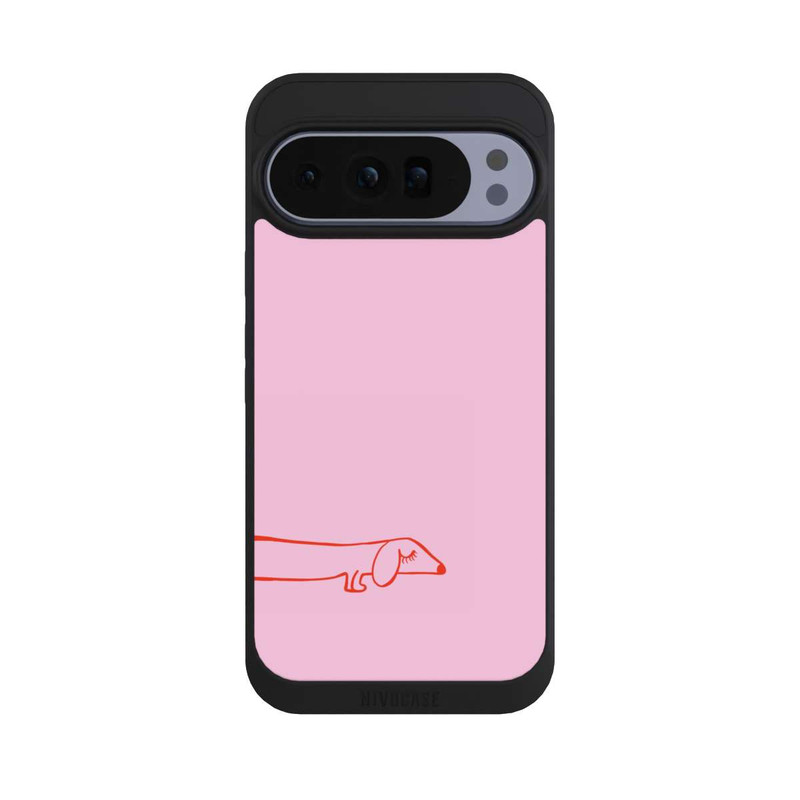 Pixel 10 Pro XL NIVOpure Dachshund Illustration Pink