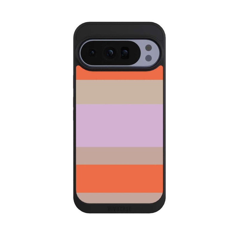 Pixel 10 Pro XL NIVOpure Moca Lila Orange Stripes