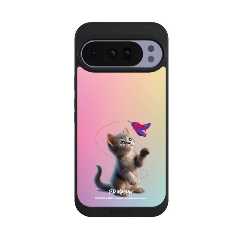 Pixel 10 Pro XL NIVOpure Playing Cat with Feather