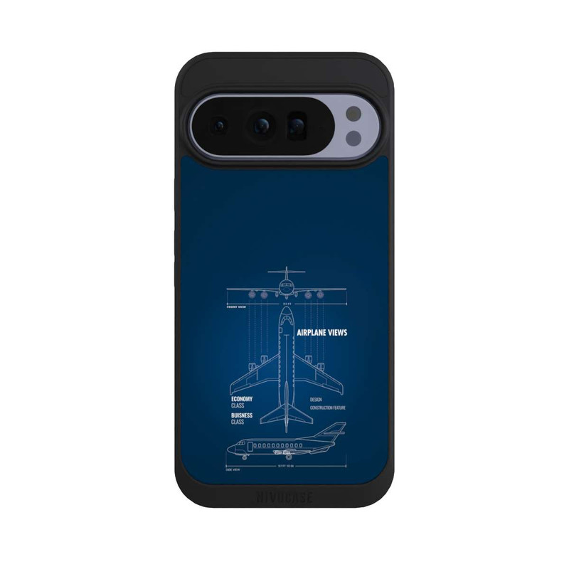 Pixel 10 Pro XL NIVOpure Flugzeug-Wireframe