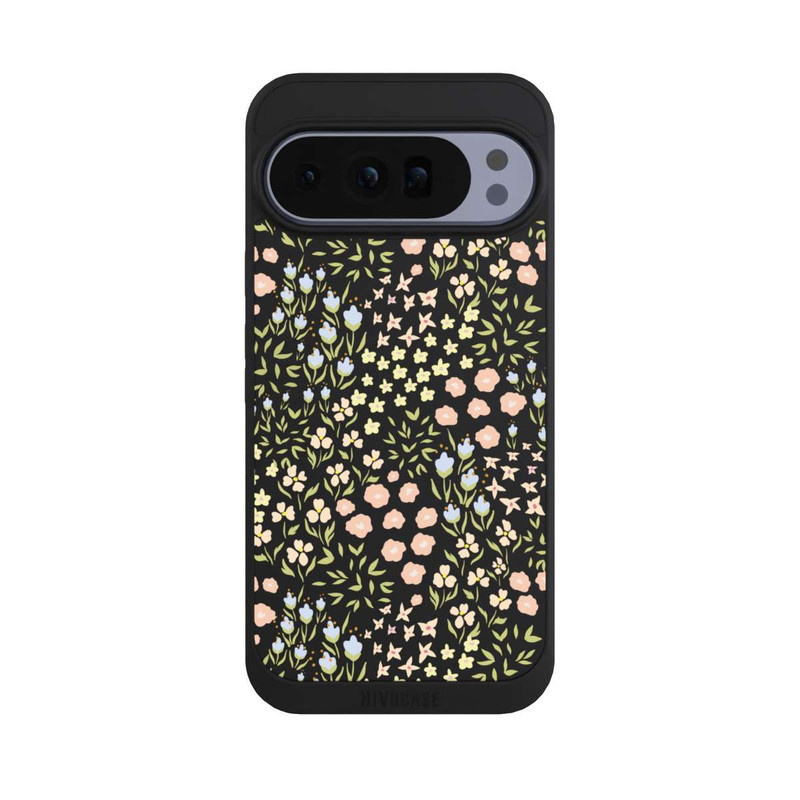 Pixel 10 Pro XL NIVOpure Summer Flowers Pattern Pastel Colors Transparent