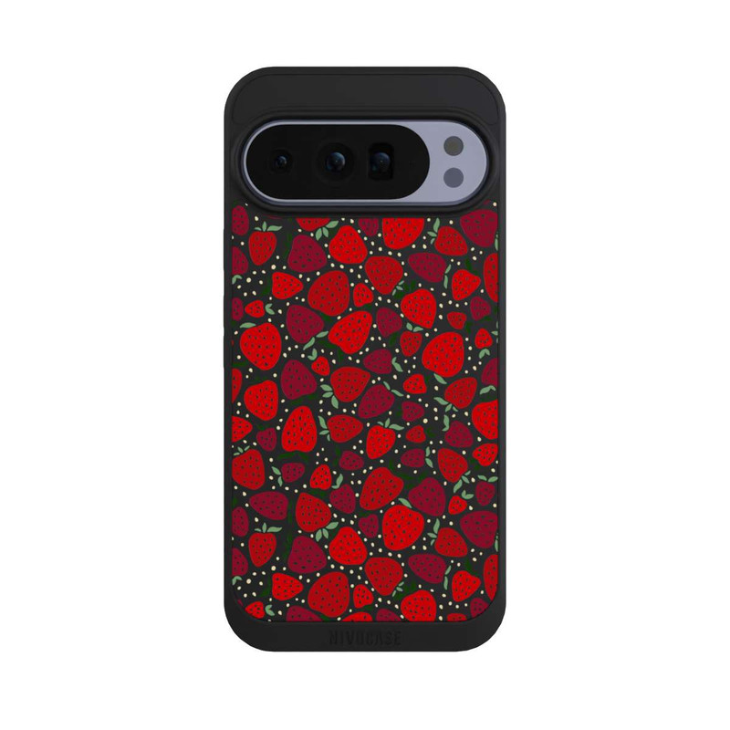 Pixel 10 Pro XL NIVOpure Strawberry Pattern Comic Transparent