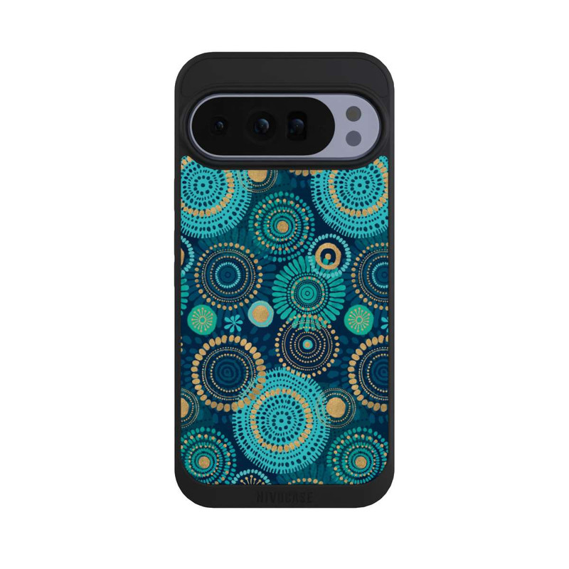 Pixel 10 Pro XL NIVOpure Blockprint India Teal Gold