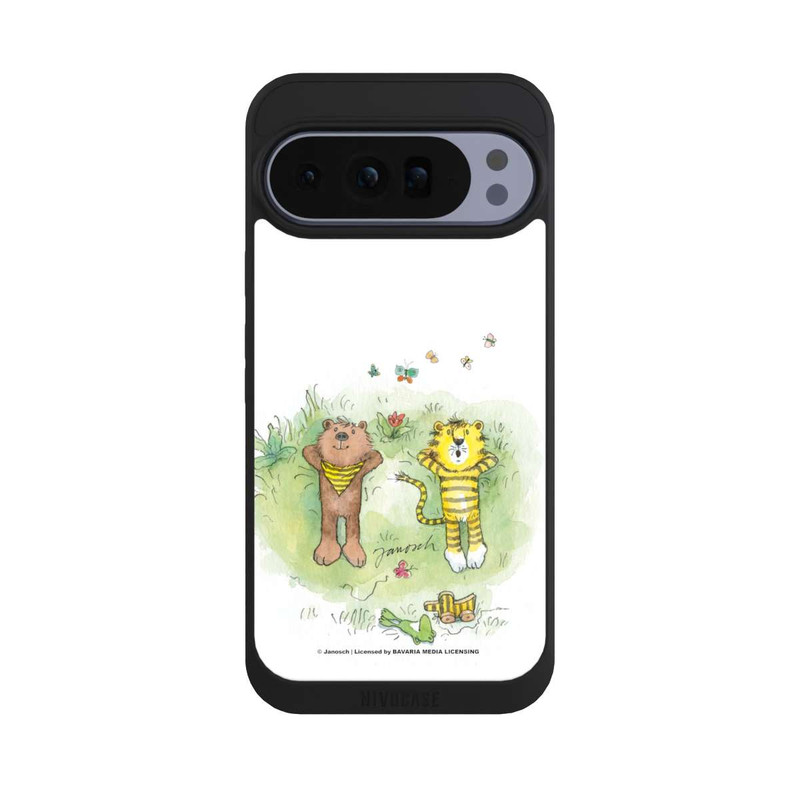 Pixel 10 Pro XL NIVOpure Bär und Tiger Blumenwiese