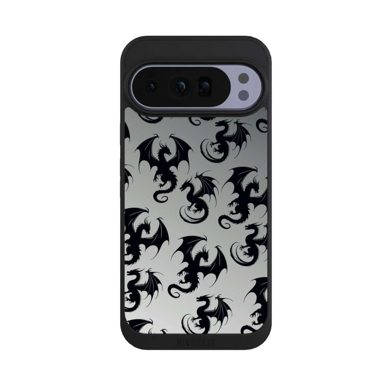 Pixel 10 Pro XL NIVOpure Drachen Muster Grau