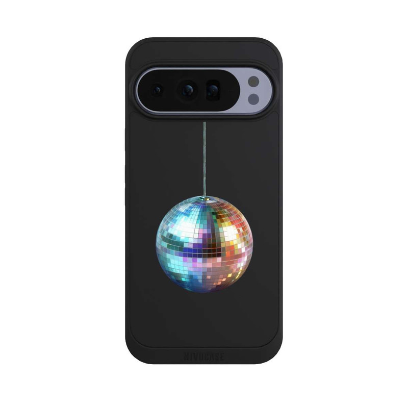Pixel 10 Pro XL NIVOpure Disco Balls Party Blue Gold Transparent with AI