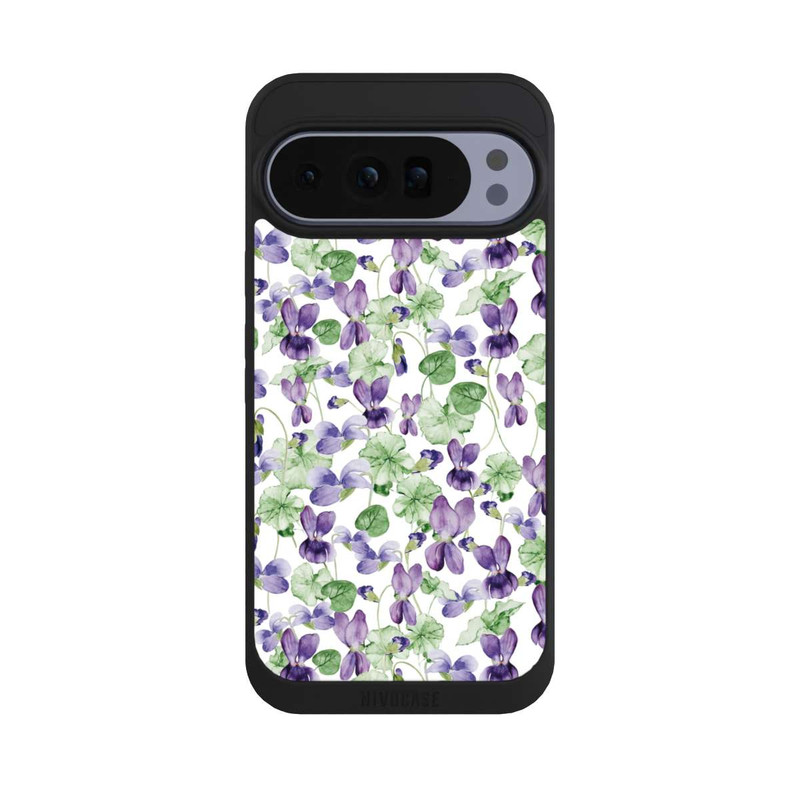 Pixel 10 Pro XL NIVOpure Purple Wildflowers Pattern Watercolor