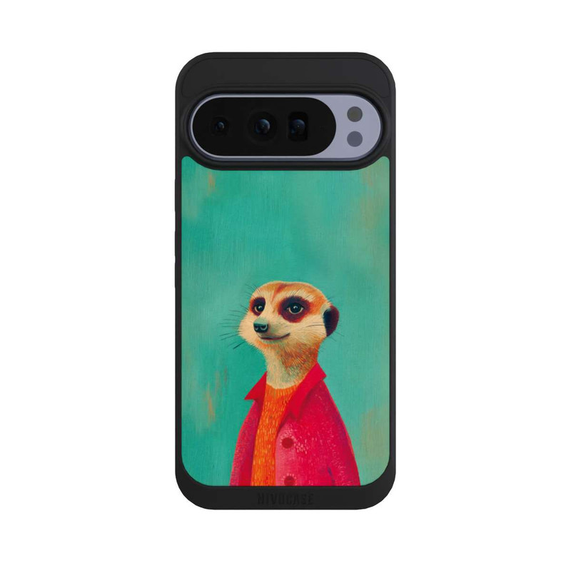 Pixel 10 Pro XL NIVOpure Erdmännchen Grün Illustration