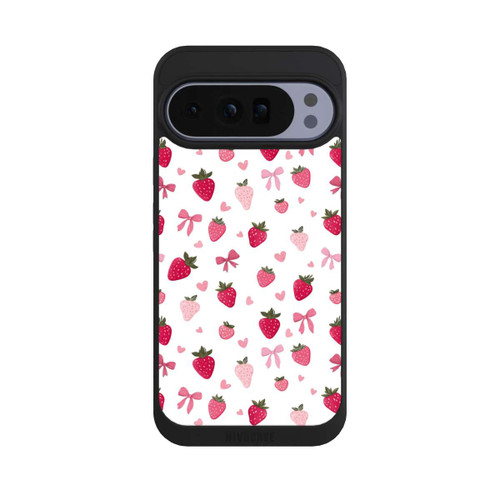 Google Pixel 10 Pro XL NIVOpure Erdbeer Herz Schleifen Muster Pink