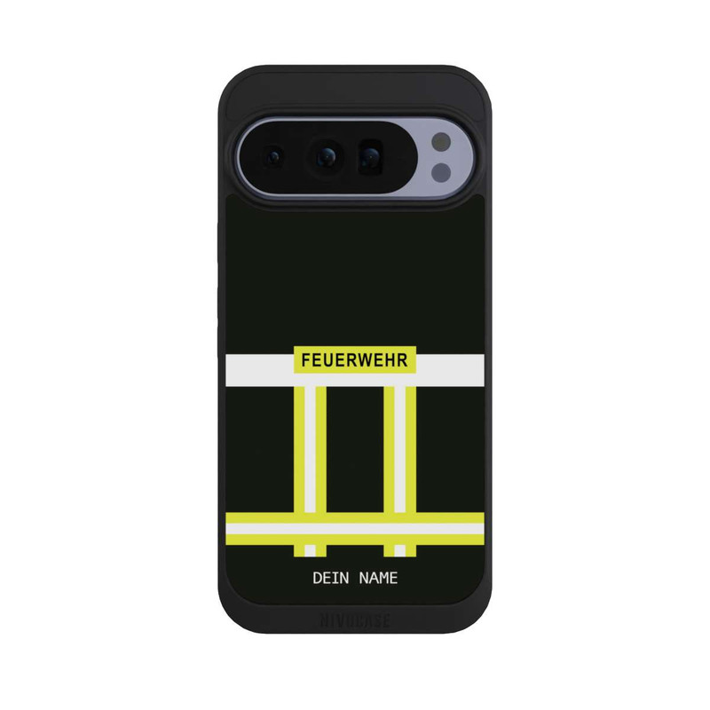 Pixel 10 Pro XL NIVOpure Feuerwehr Uniform Schwarz Personalisierbar