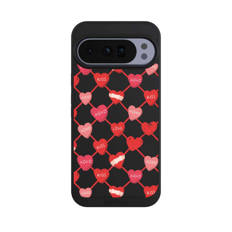 Pixel 10 Pro XL NIVOpure Herz Muster XOXO Rot