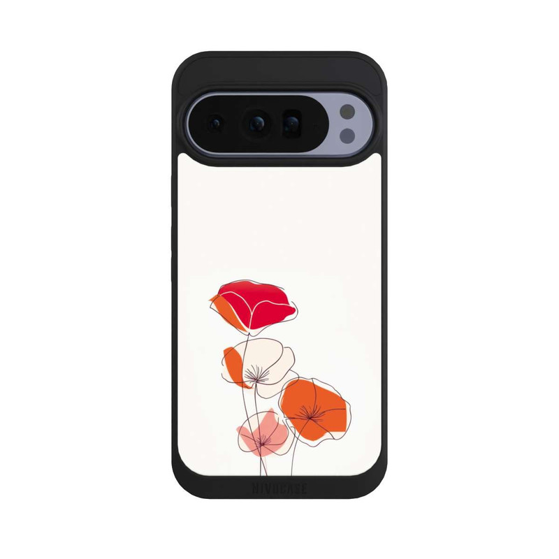 Pixel 10 Pro XL NIVOpure Mohn Line Art