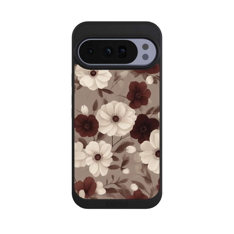 Pixel 10 Pro XL NIVOpure Negative Flower Bordeaux White with AI