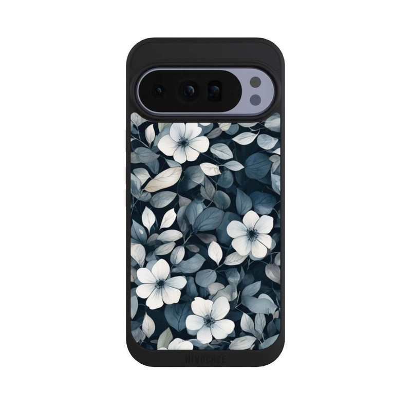Pixel 10 Pro XL NIVOpure Blaue Negativblumen mit KI