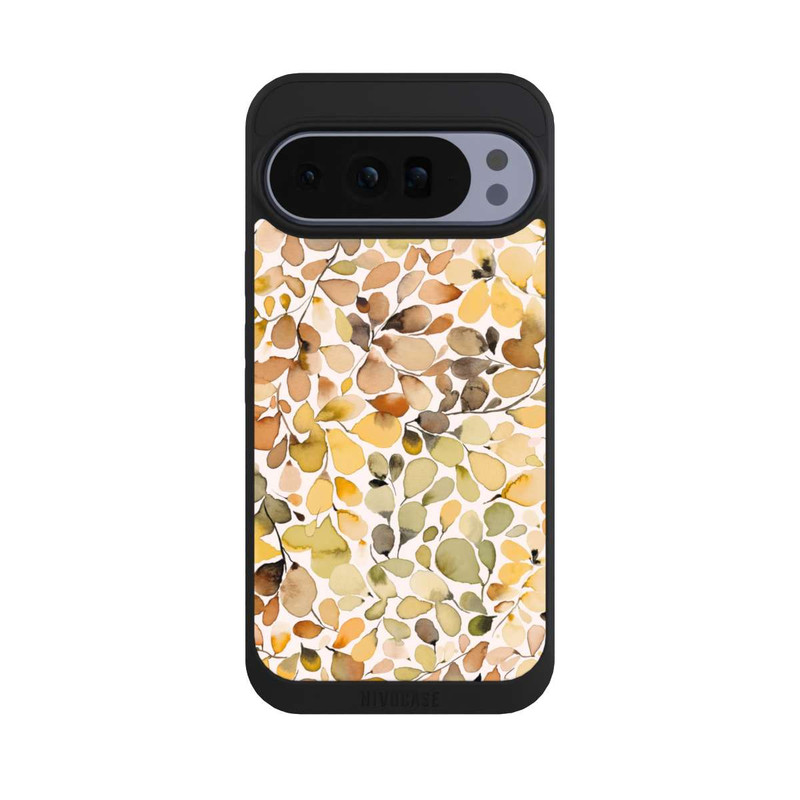 Pixel 10 Pro XL NIVOpure Eucalyptus Watercolor Leaves Brown Autumn