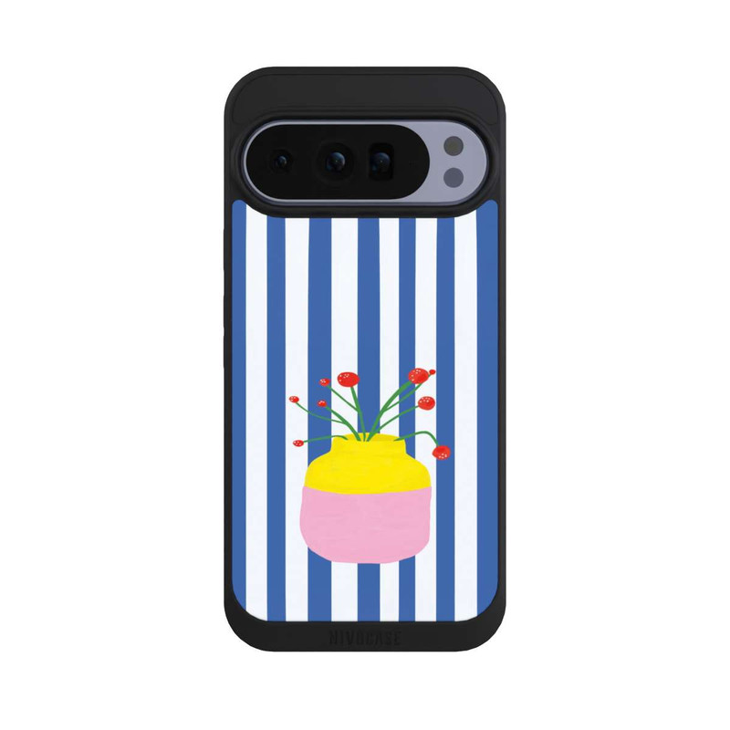 Pixel 10 Pro XL NIVOpure Colorful Vase Blue Stripes