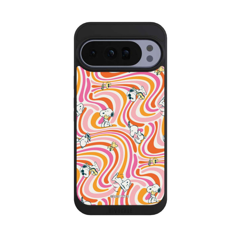 Pixel 10 Pro XL NIVOpure Peanuts Hippie Pattern Orange