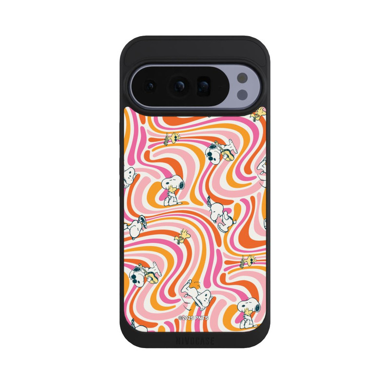 Pixel 10 Pro XL NIVOpure Peanuts Hippie Pattern Orange