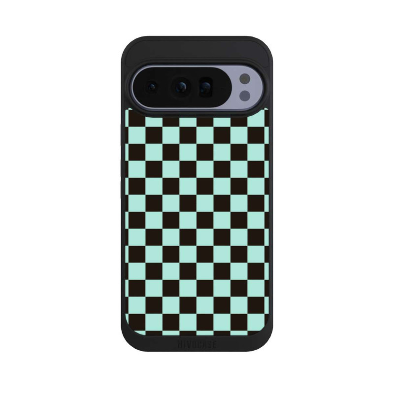 Pixel 10 Pro XL NIVOpure Checked Pattern Blue Brown