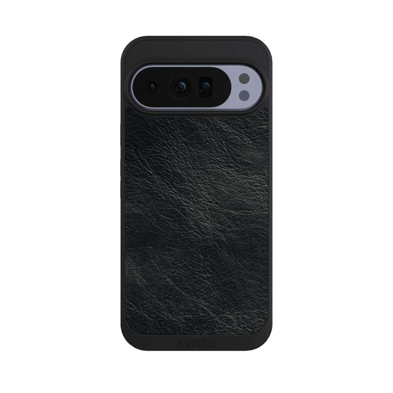 Pixel 10 Pro XL NIVOpure Schwarzer Lederlook Hintergrund