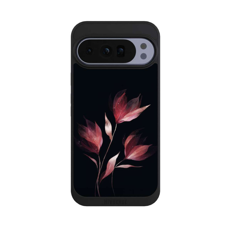 Pixel 10 Pro XL NIVOpure Burgunderrote Blume Negativ