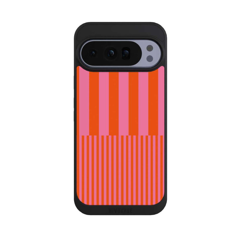 Pixel 10 Pro XL NIVOpure Striped Pattern Pink Red