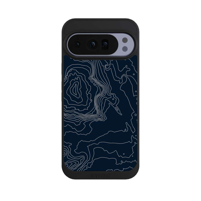 Pixel 10 Pro XL NIVOpure Lignes de Contour de Montagne Sombres