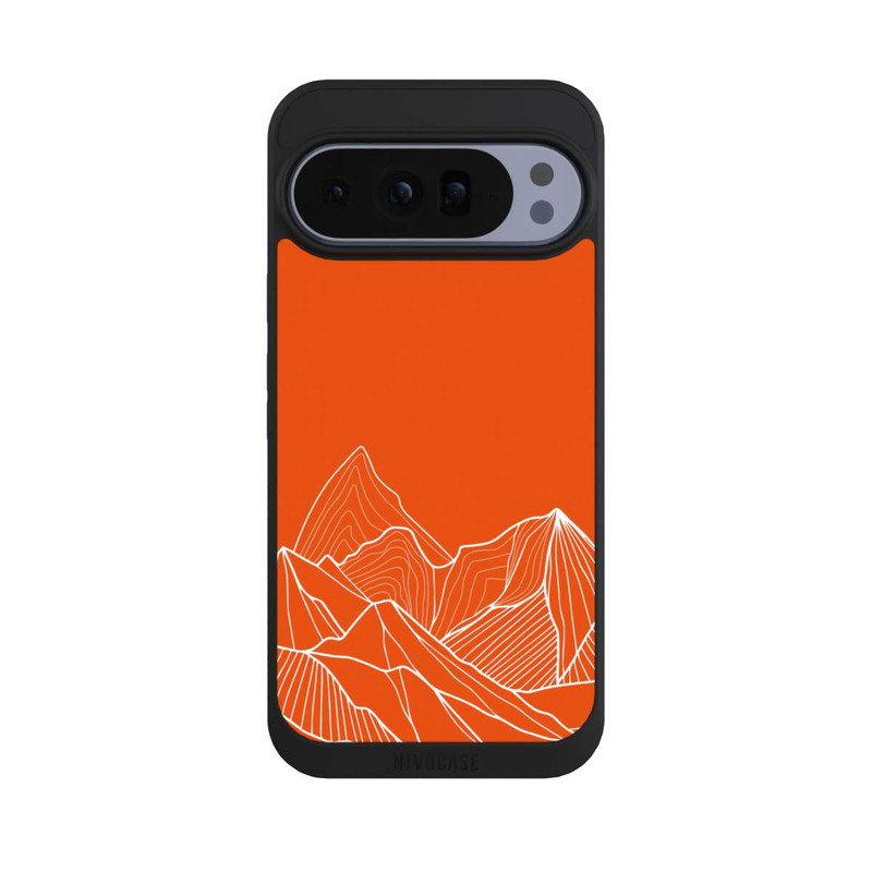 Pixel 10 Pro XL NIVOpure Höhenlinien Berg Orange