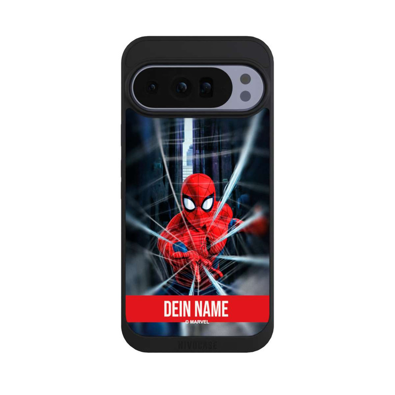 Pixel 10 Pro XL NIVOpure Spiderman Webs in Action Personalisierbar