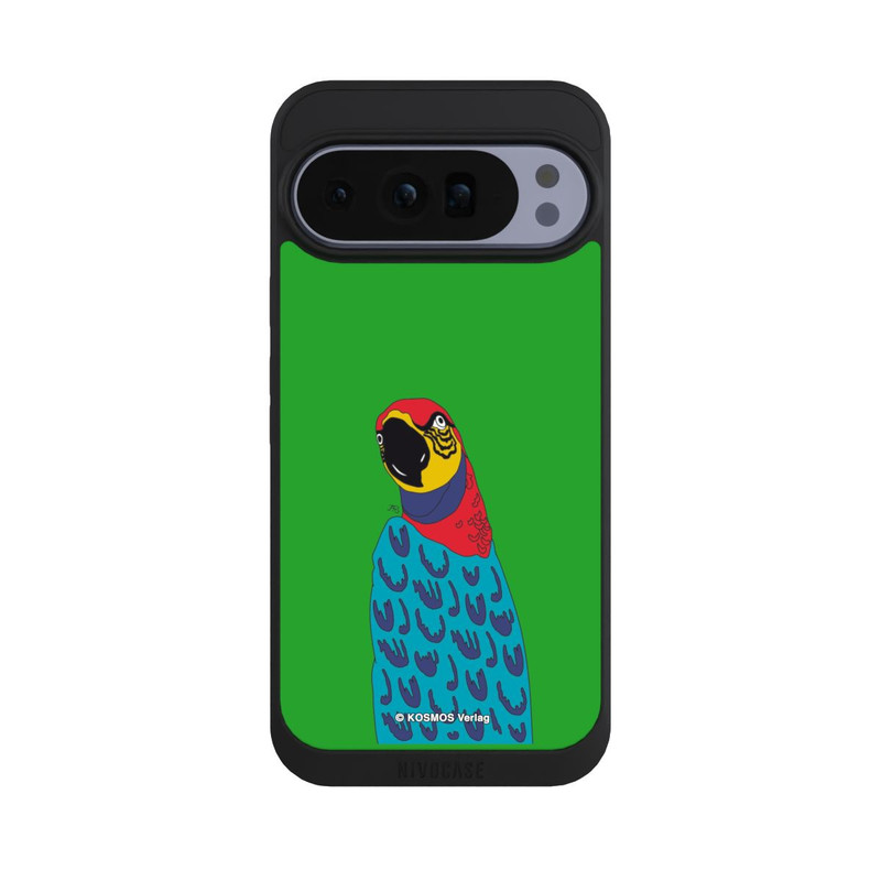 Pixel 10 Pro XL NIVOpure Drei Fragezeichen und der Super-Papagei