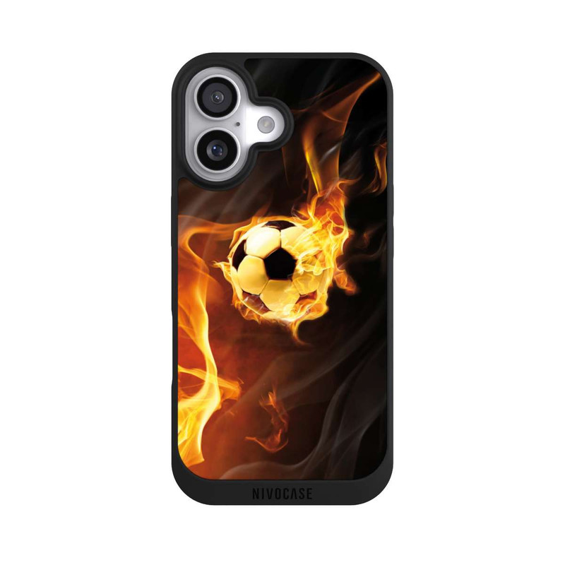 iPhone 17 NIVOpure Fußball in Flammen