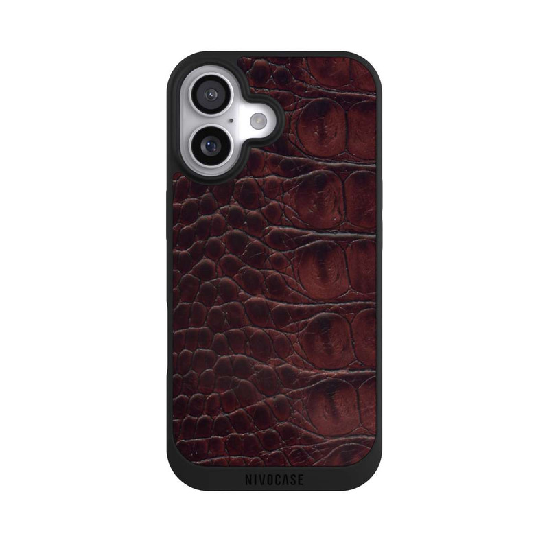 iPhone 17 NIVOpure Croco Dark Brown