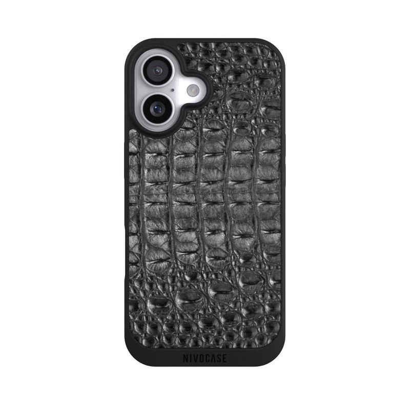 iPhone 17 NIVOpure Croco Grey Black