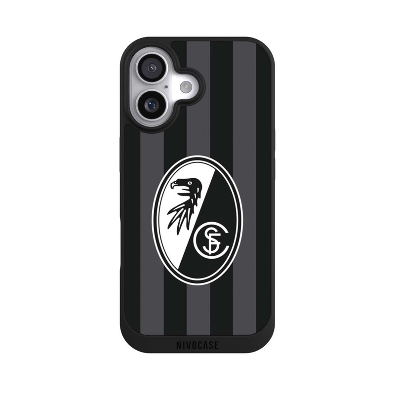 iPhone 17 NIVOpure SC Freiburg - Grau Gestreift